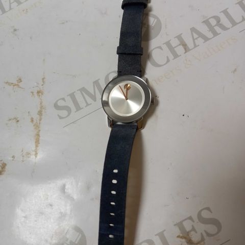 UNBOXED MOVADO BOLD LEATHER STRAP WATCH 