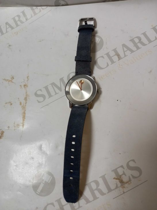UNBOXED MOVADO BOLD LEATHER STRAP WATCH  RRP £350