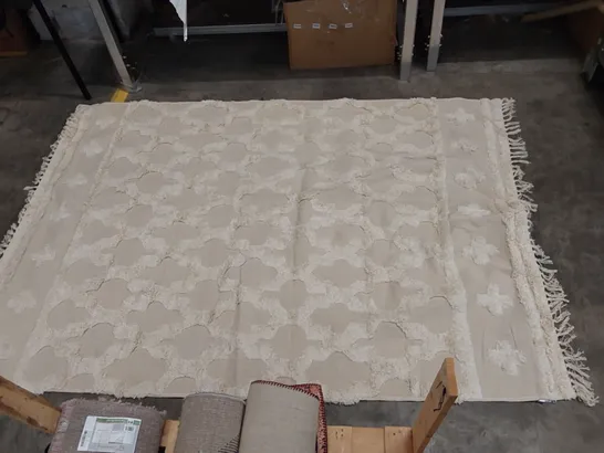 COTTON BEIGE AREA RUG // 160 X 230CM