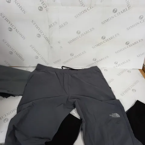 GREY NORTH FACE TRACK PANTS - LARGE 