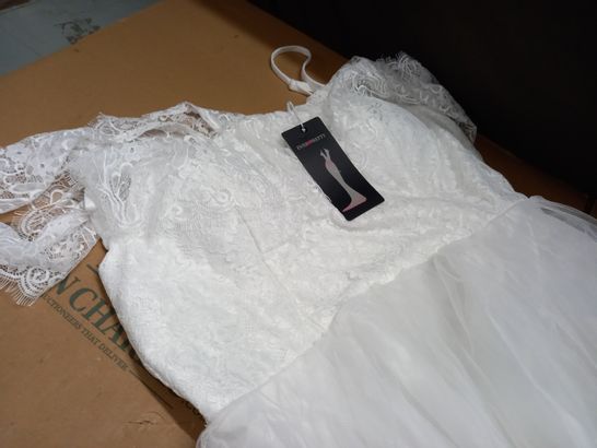 EVER PRETTY WHITE DRESS - 4XL