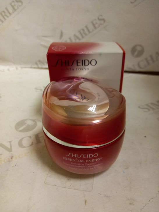 BOXED SHISEIDO - GINZA TOKYO - ESSENTIAL ENERGY HYDRATING CREAM - HYALURONIC ACID RED - 50 ML