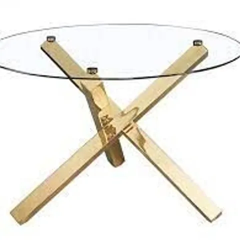 BOXED CAPRI DINING TABLE - GOLD (2 BOXES)