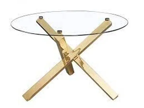 BOXED CAPRI DINING TABLE - GOLD (2 BOXES)