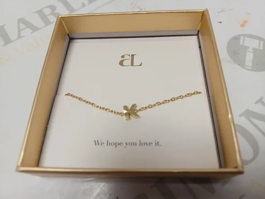 ABBOTT LITTLE LUXE LETTER BRACELET - 'K'