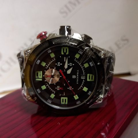 STOCKWELL CHRONOGRAPH STYLE RUBBER STRAP WRISTWATCH 