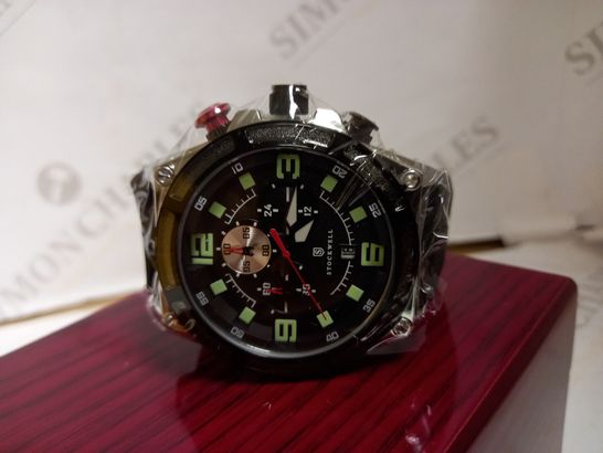 STOCKWELL CHRONOGRAPH STYLE RUBBER STRAP WRISTWATCH  RRP £650
