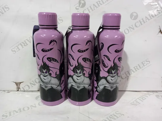 BOX OF 3 FUNKO DISNEY VILLAINS WATER BOTTLES