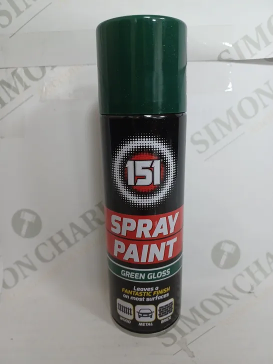 BOX OF 12 151 SPRAY PAINT IN GREEN GLOSS