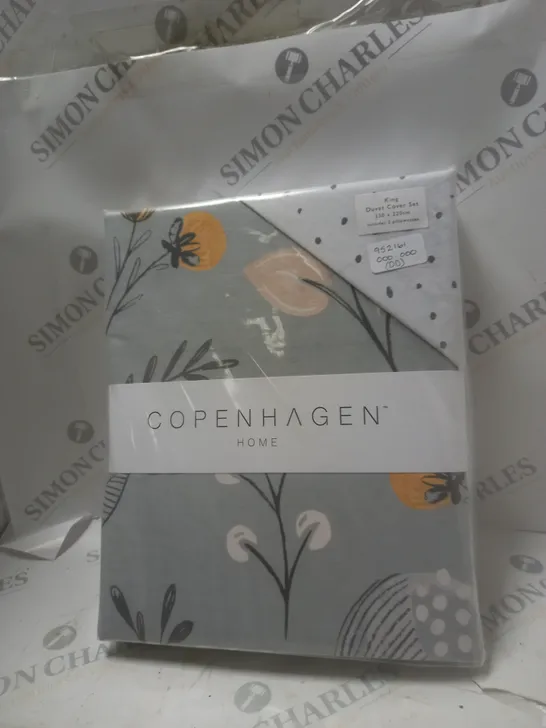 COPENHAGEN OILA SILVER DUVET SET - KING  