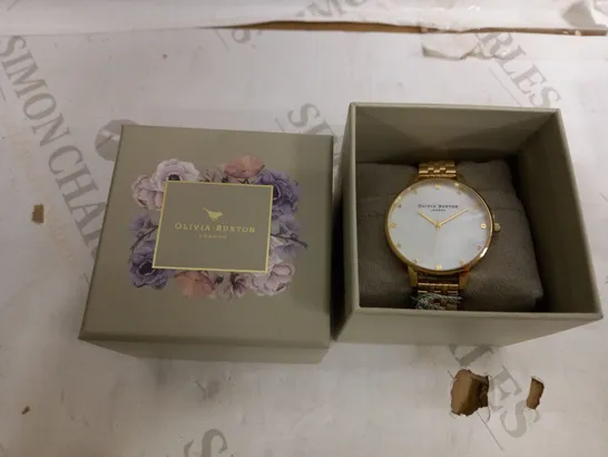 OLIVIA BURTON LONDON GOLD WATCH 