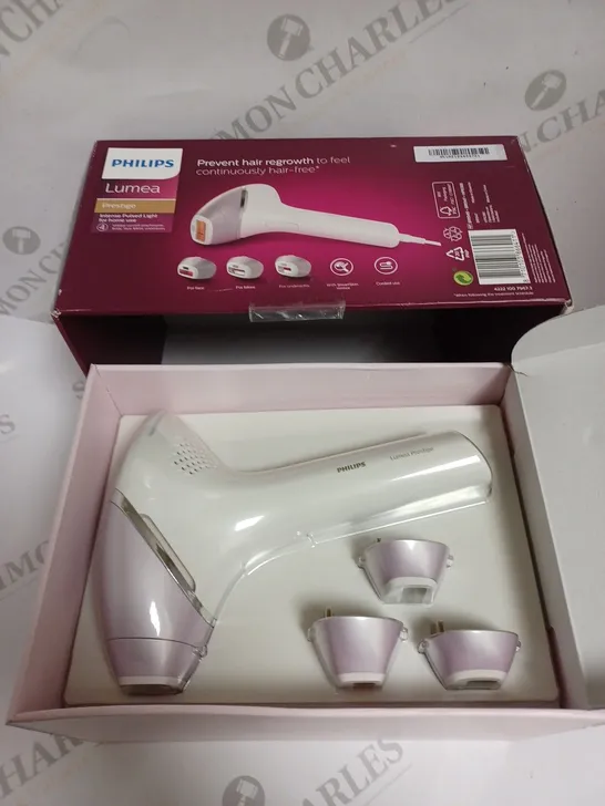 BOXED PHILIPS LUMEA PRESTIGE HAIR REMOVAL DEVICE 