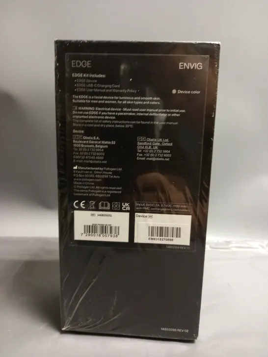 BOXED AND SEALED ENVIG EDGE FACIAL DEVICE FOR LUMINOUS AND SMOOTH SKIN