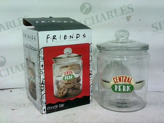 FRIENDS CENTRAL PERK GLASS TRANSPARENT COOKIE JAR