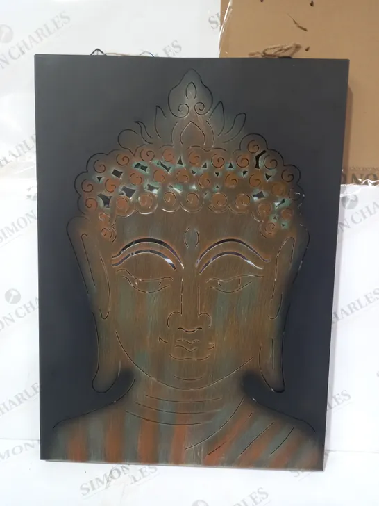 INNOVATORS SOLAR LED PEACEFUL BUDDHA WALL DECOR