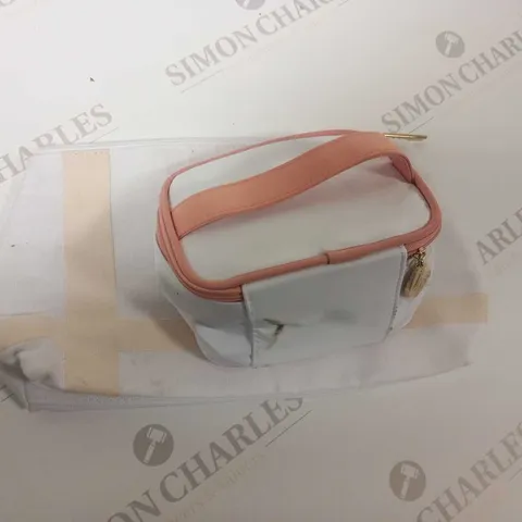 4 ASSORTED CLARINS PARIS MAKE UP BAGS