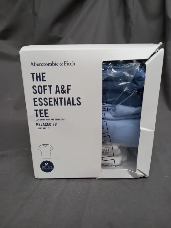 BOXED ABERCROMBIE & FITCH THE SOFT A&F ESSENTAILS TEE RELAXED FIT - MEDIUM