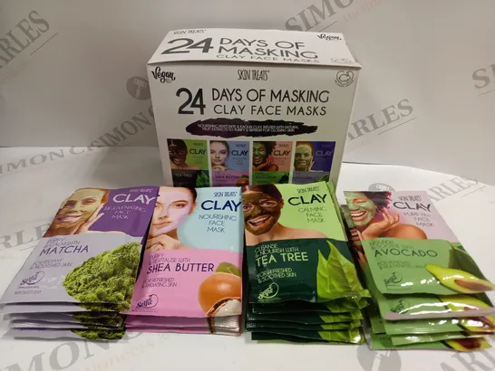 5 SETS OF APPROX 24 SKIN TREATS CLAY FACE MASKS