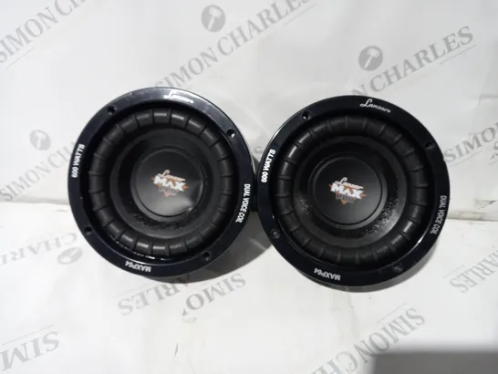 PAIR OF LANZAR MAX PRO MAXP64 SUBWOOFER 