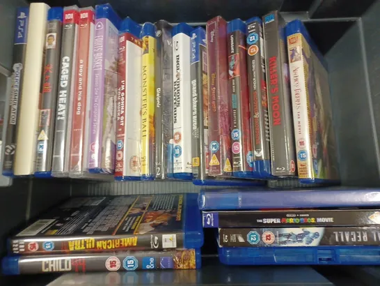 BOX OF APPROX 20 ASSORTED DVDS TO INCLUDE - KEANU REEVES JOHN WICK 4 - WIL SMITH I AM LEGEND - PRIME VIDEO THE GRAND TOUR A SCANDI FLICK ECT 