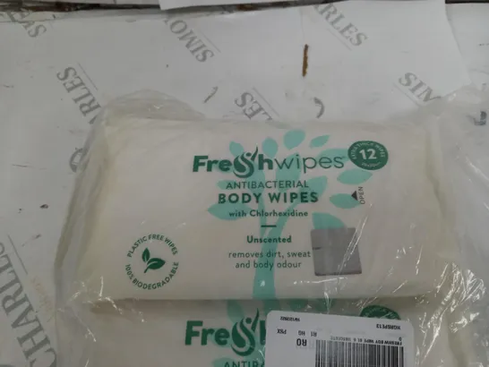 3 PACKS OF FRESHWIPES ANTIBACTERIAL BODY WIPES 