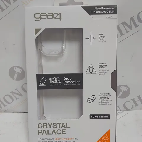 BOXED GEAR4 CRYSTAL PALACE NEW IPHONE 2020 5.3" CLEAR CASE
