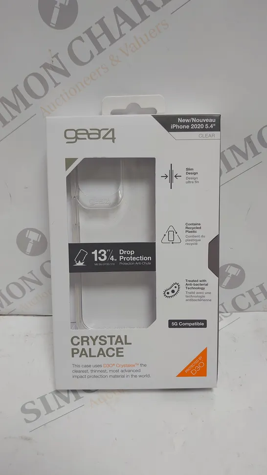 BOXED GEAR4 CRYSTAL PALACE NEW IPHONE 2020 5.3" CLEAR CASE