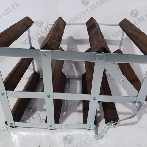 BOXED RTA TRADITIONAL 9-BOTTLE WINE RACK