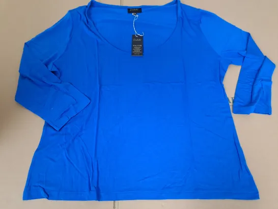 LOT OF 14 BRAND NEW DESTELLO SCOOP NECK TOPS IN BLUE - UK 20