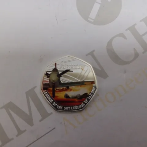 SUPERMARINE SPITFIRE COLLECTABLE 50P COIN