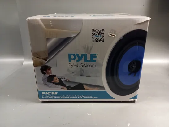 BOXED PYLE PIC8E 8" HIGH PERFORMANCE 300W 2-WAY CEILING SPEAKER PAIR