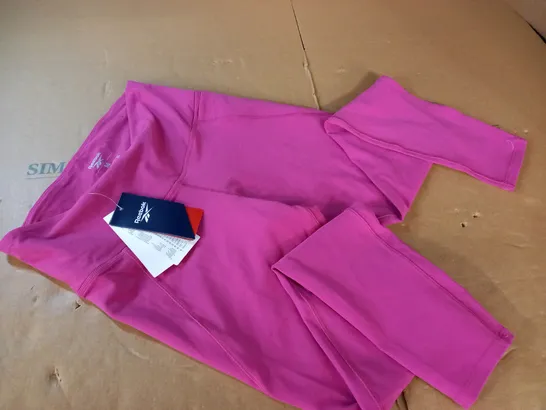 REEBOK TRAINING TIGHTS IN PINK - UK M