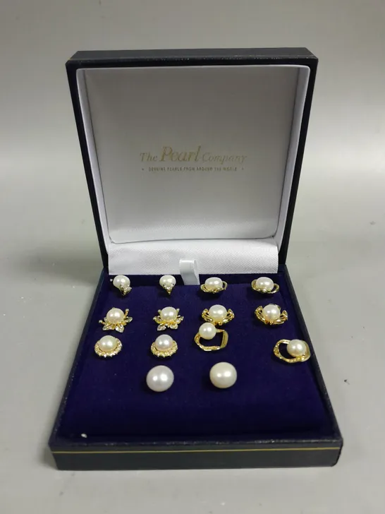 THE PEARL COMPANY PEARL STUD EARRINGS COLLECTION 