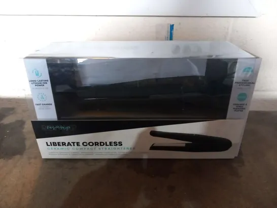 TWO BOXED REVAMP LIBERATE CORDLESS CERAMIC COMPACT STRAIGHTENER ST-1700-EU2