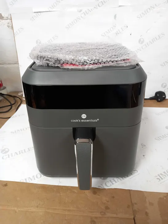 BOXED COOK'S ESSENTIALS 5.8L AIR FRYER, SLATE GREY