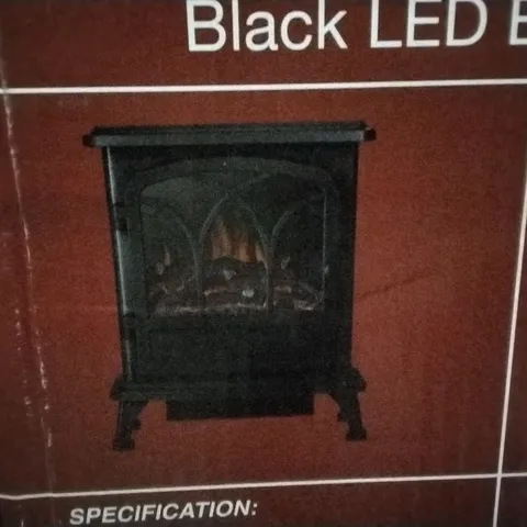 BOXED CARDIVIK BLACK LED ELECTRIC STOVE 
