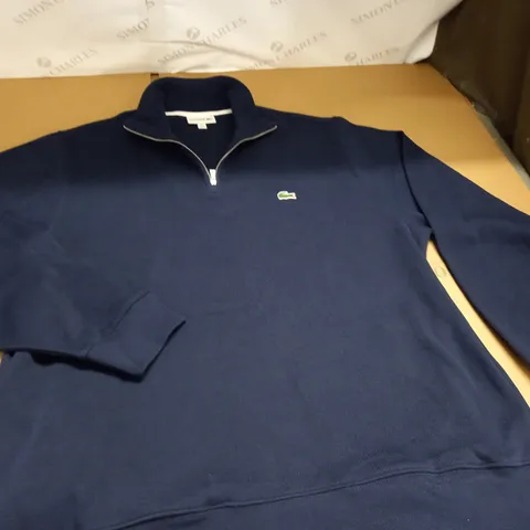 LACOSTE 1/4 ZIP NAVY JUMPER - FR 7