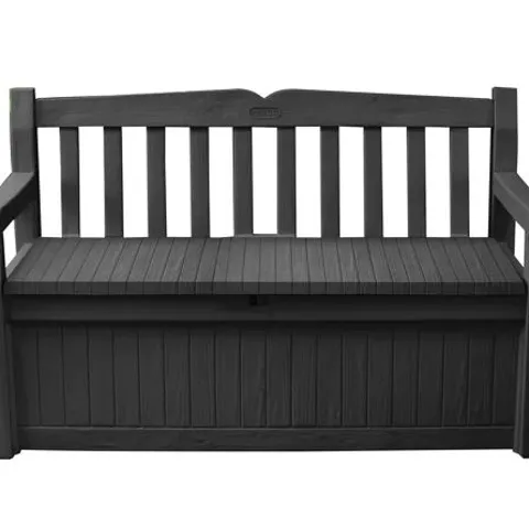 BOXED KETER EDEN 265L STORAGE BENCH - DARK GREY (1 BOX)