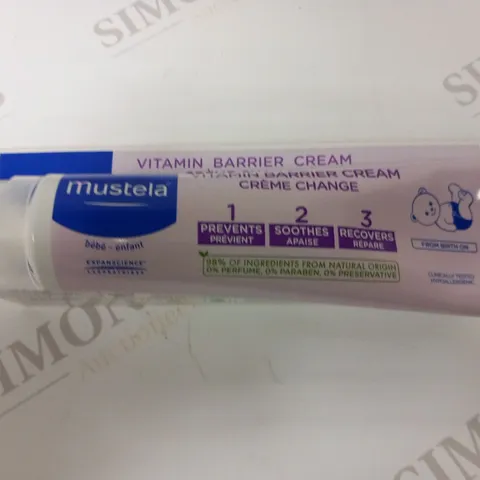 APPROXIMATELY 36 BOXED MUSTELA VITAMIN BARRIER CREAM 100ML