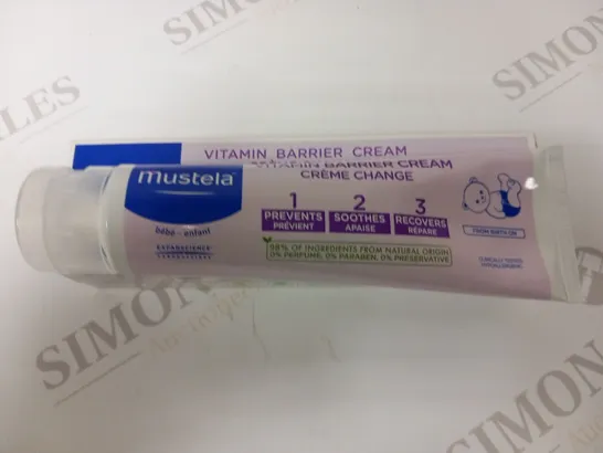 APPROXIMATELY 20 BOXED MUSTELA VITAMIN BARRIER CREAM 100ML