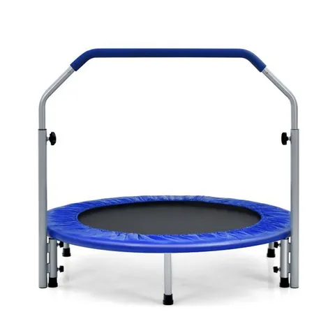 BOXED 101CM FOLDABLE TRAMPOLINE WITH 4 LEVEL ADJUSTABLE HANDLE