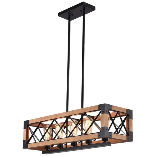 BOXED GERENA 5 - LIGHT KITCHEN ISLAND LINEAR PENNANT (1 BOX)