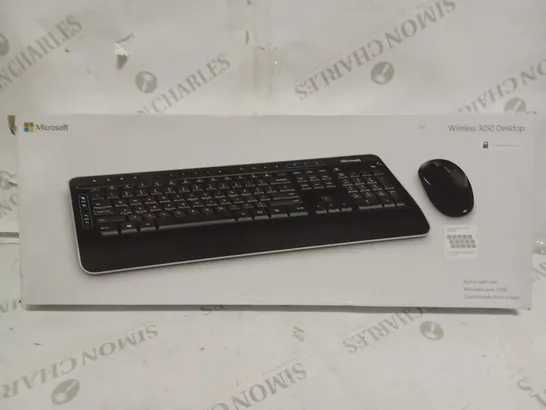 MICROSOFT WIRELESS 3050 DESKTOP KEYBOARD & MOUSE SET - BLACK 