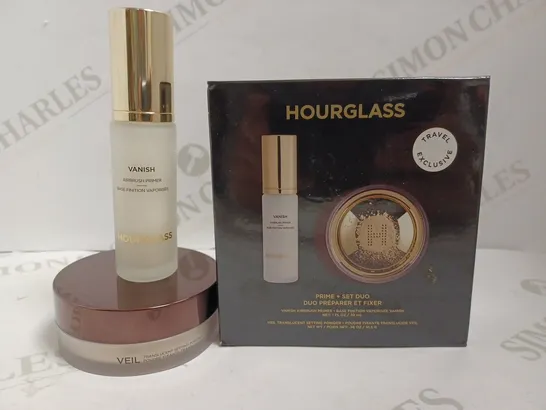 HOURGLASS PRIME AND SET DUO INCLUDING PRIMER AND TRANSLUCENT SETTING POWDER