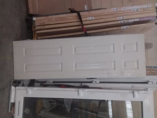 GEOM 6 PANEL WHITE INTERNAL DOOR 1981X610mm