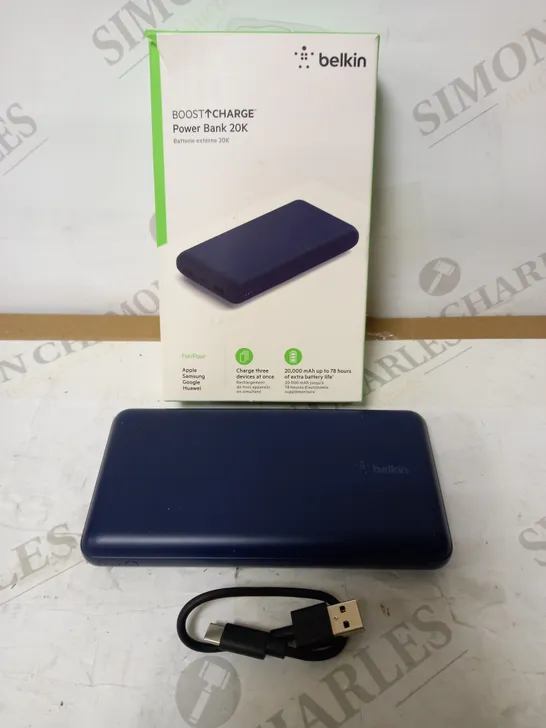 BELKIN 20000MAH PORTABLE POWER BANK - BLUE