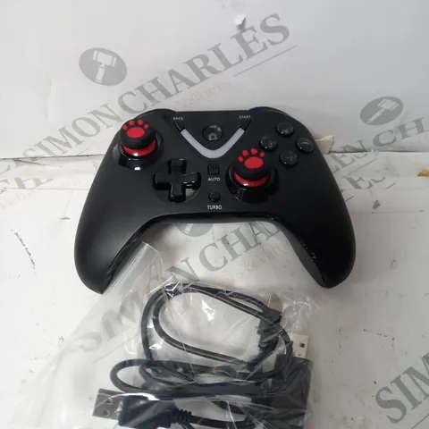 BLACK AND RED GAME CONTROLLER