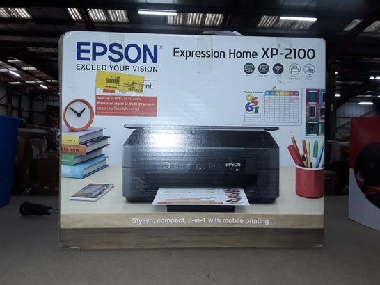 BOXED EPSON EXPRESSION HOME XP-2100 STYLISH COMPACT 3 IN 1 PRINTER WITH MOBILE PRINTING