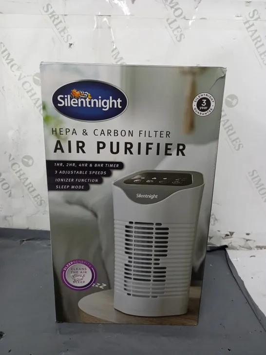 BOXED SILENT NIGHT AP2202A-GS AIR PURIFIER