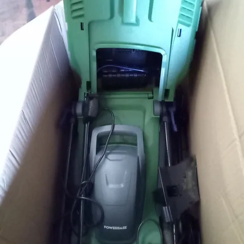 BOXED USED POWERBASE ELECTRIC ROTARY LAWN MOWER MEB1637E